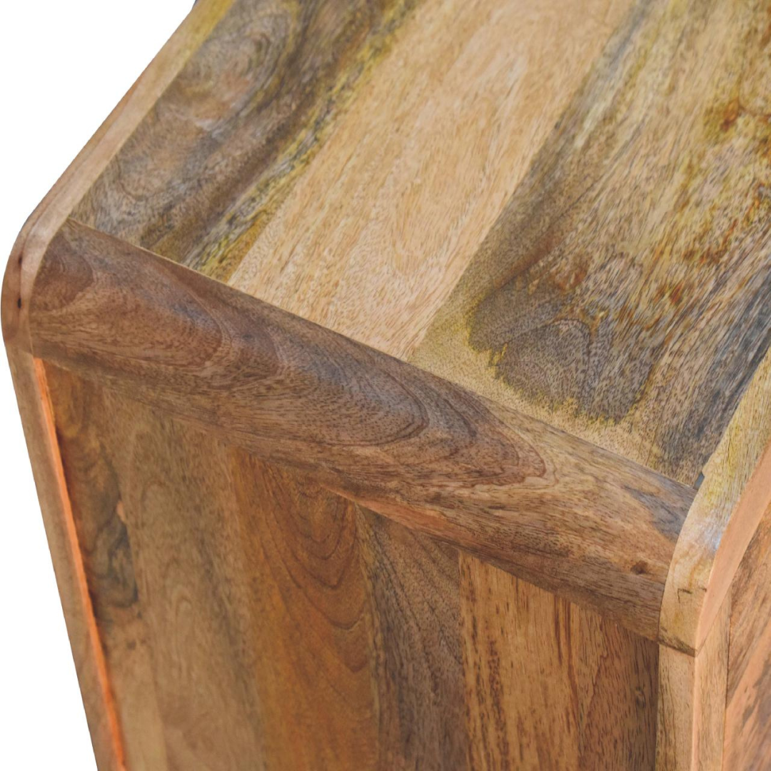 Aspen Oak Style 3 Drawer Bedside Table