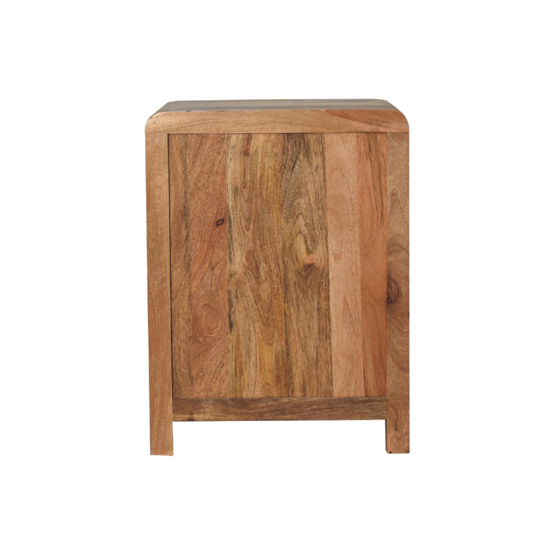Aspen Oak Style 3 Drawer Bedside Table