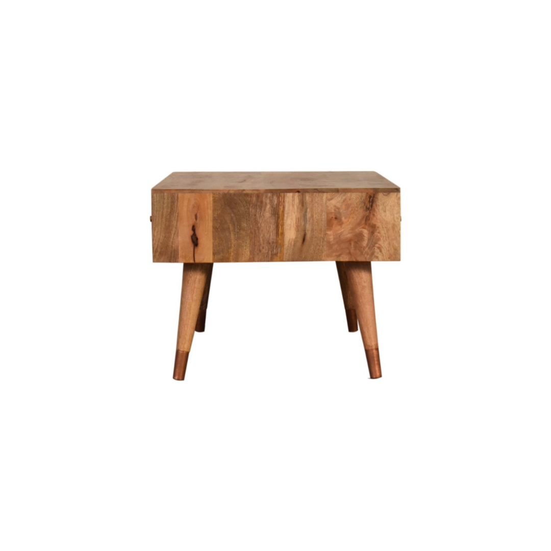 Oak-ish Copper Inlay Coffee Table