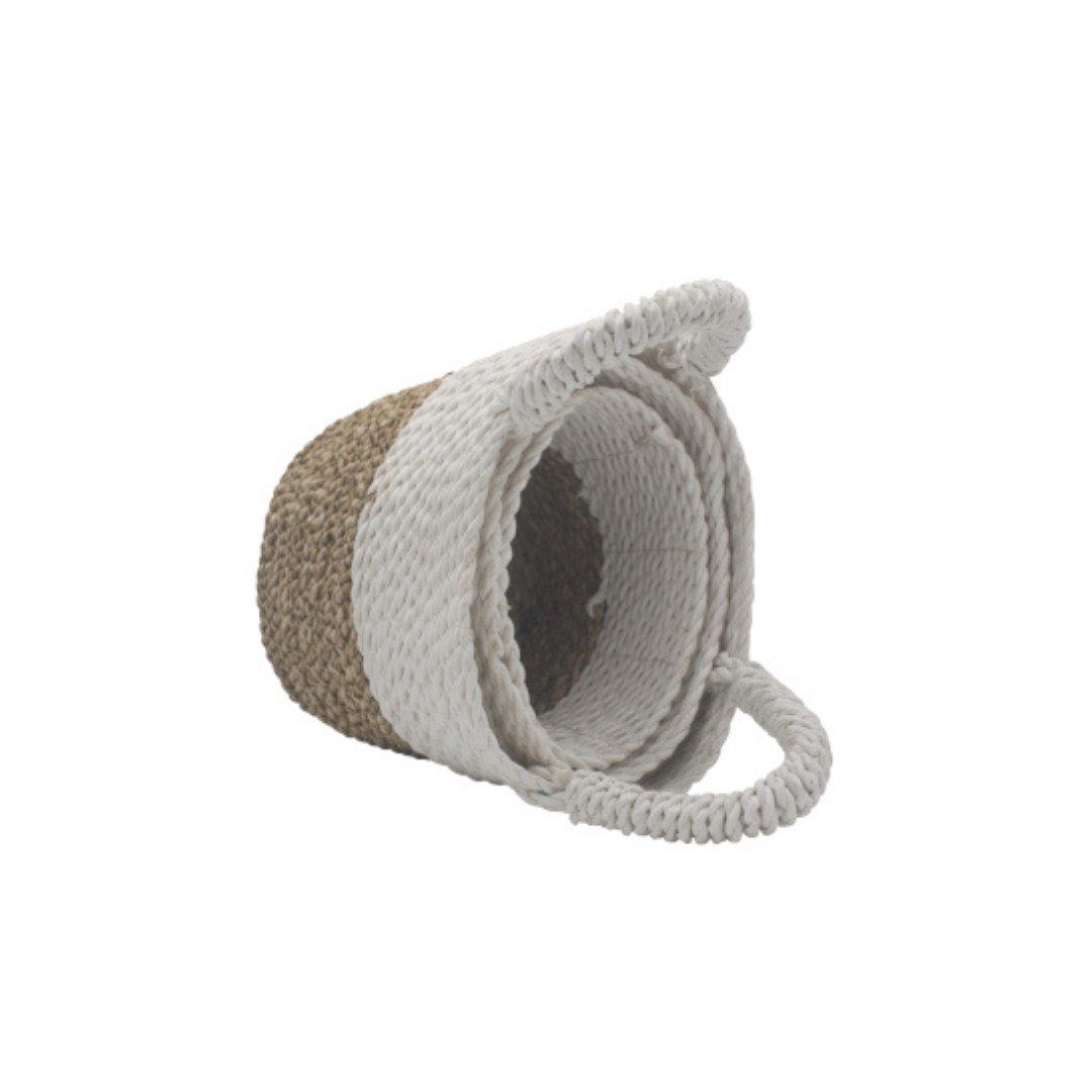 Seagrass Basket Set - Natural White