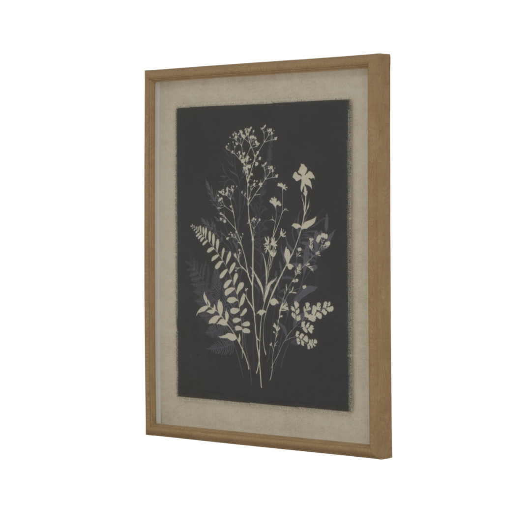 Grove On Linen In Beaded Frame