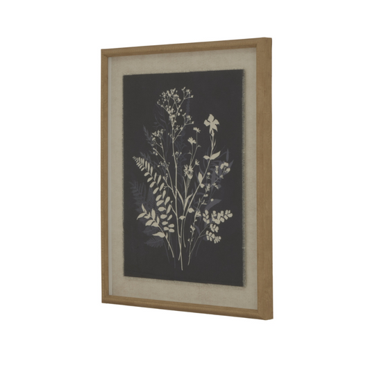 Grove On Linen In Beaded Frame