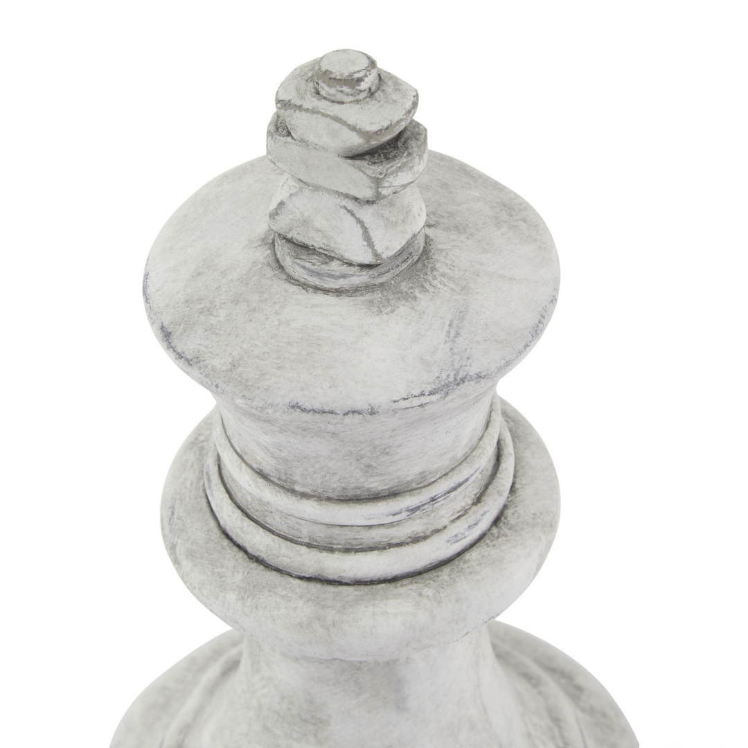 Athena Grey King Chess Piece
