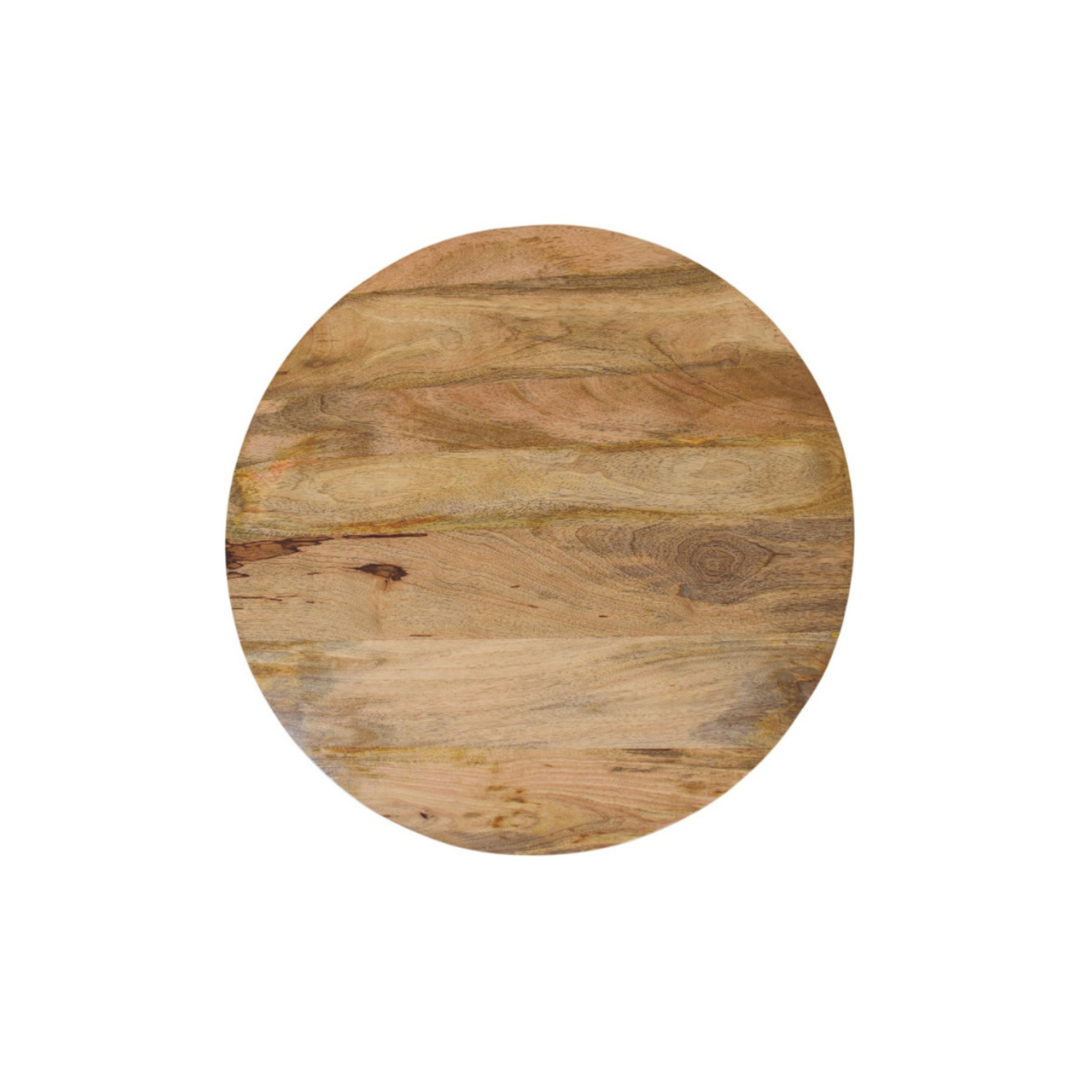 Slatted Round Oak-ish Coffee Table