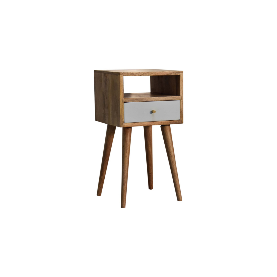 Mini Sky Blue Hand Painted Bedside Table