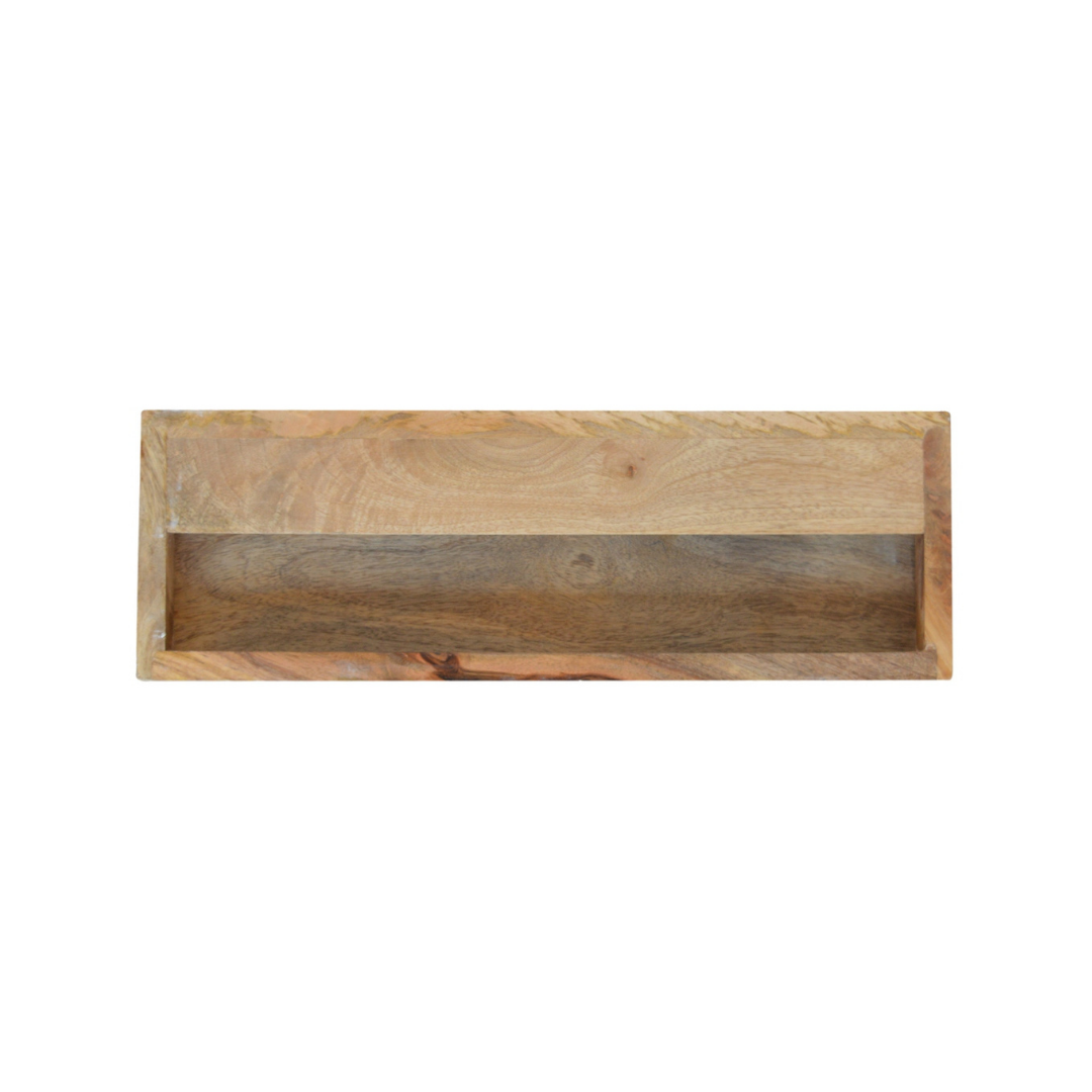 Floating Line Carved Bedside Table