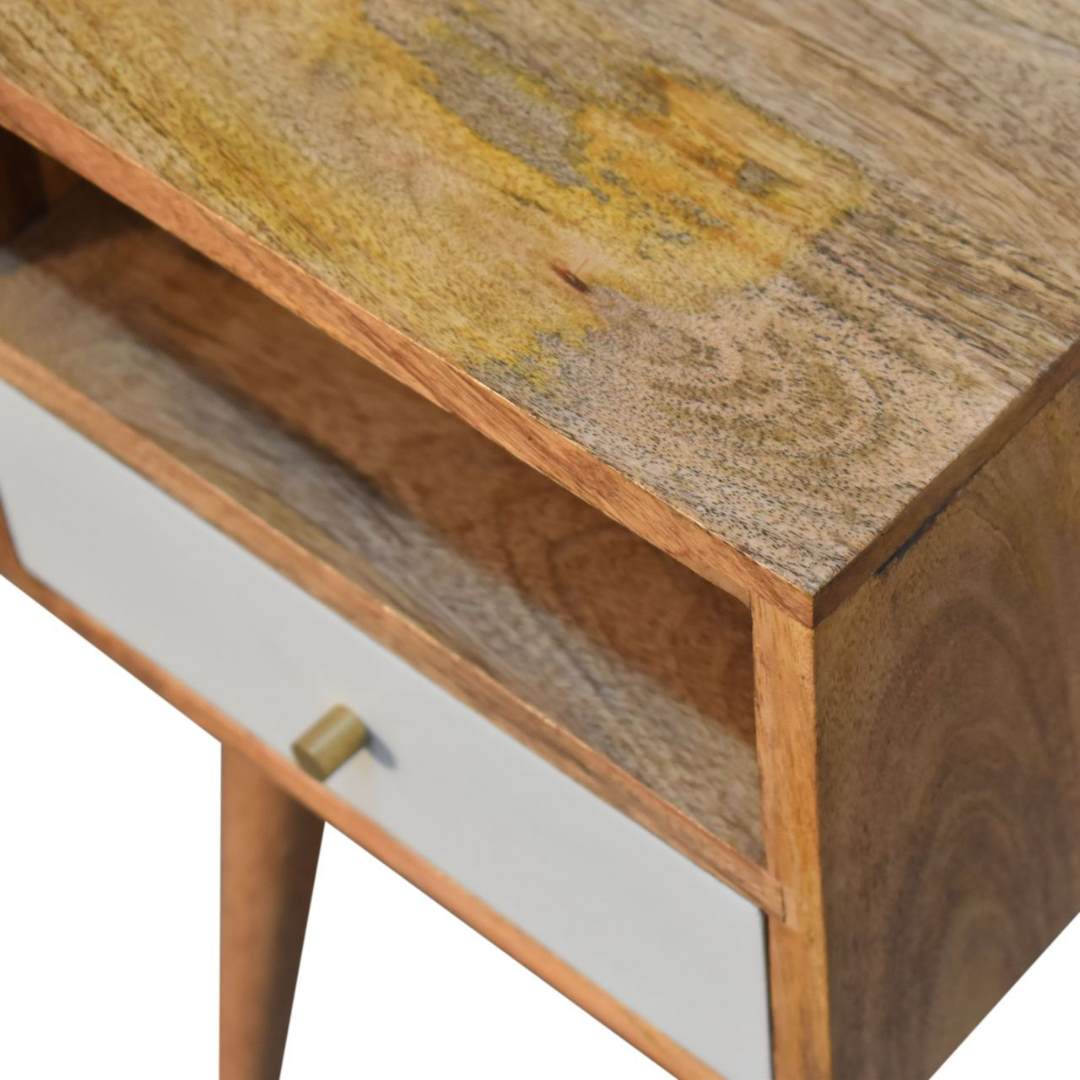 Mini Sky Blue Hand Painted Bedside Table