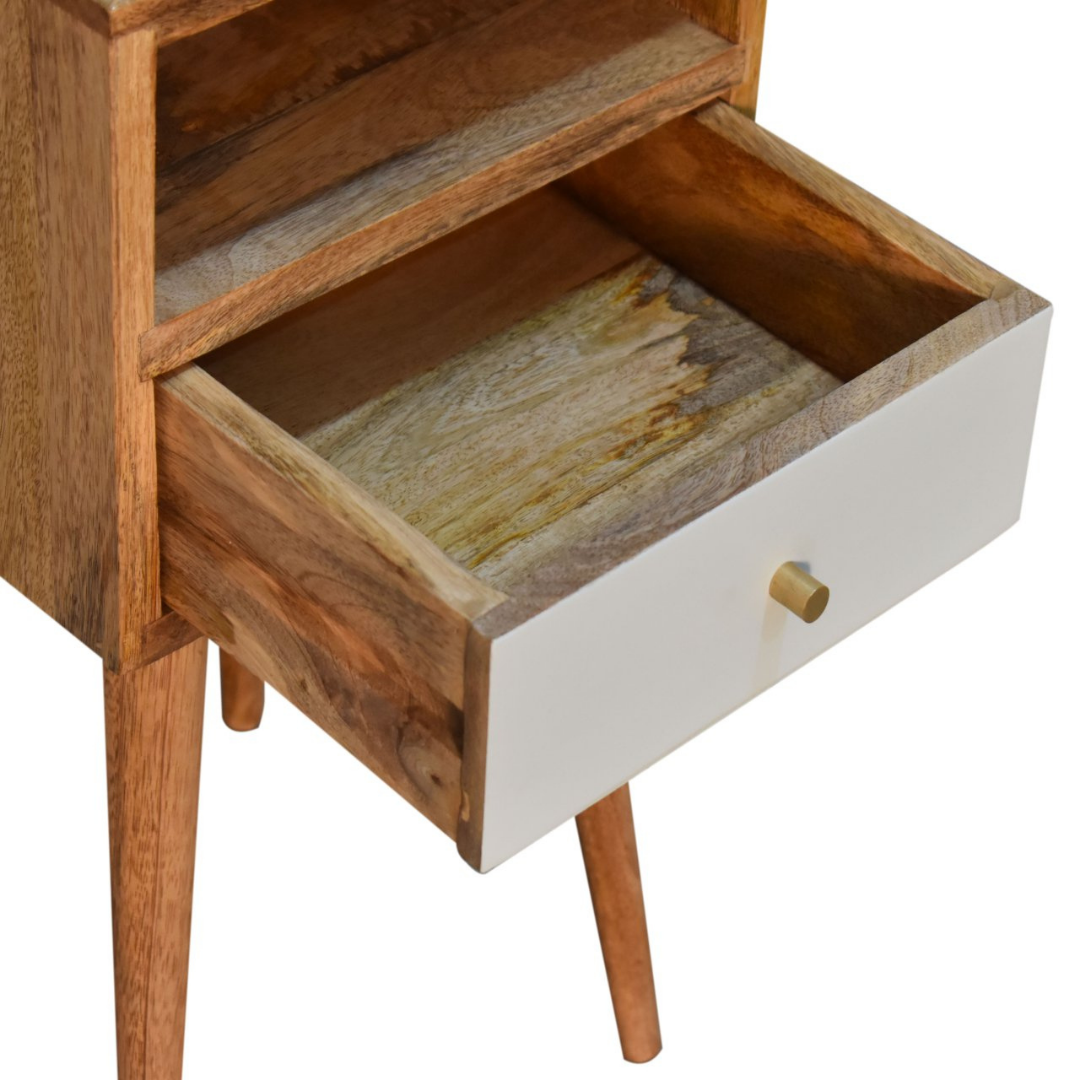 Mini Sky Blue Hand Painted Bedside Table