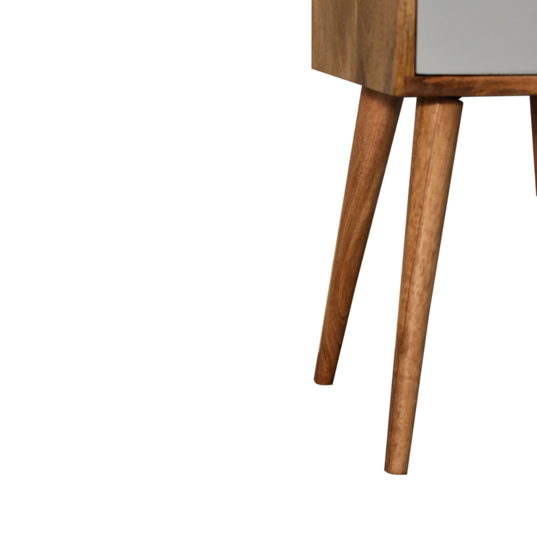 Mini Sky Blue Hand Painted Bedside Table