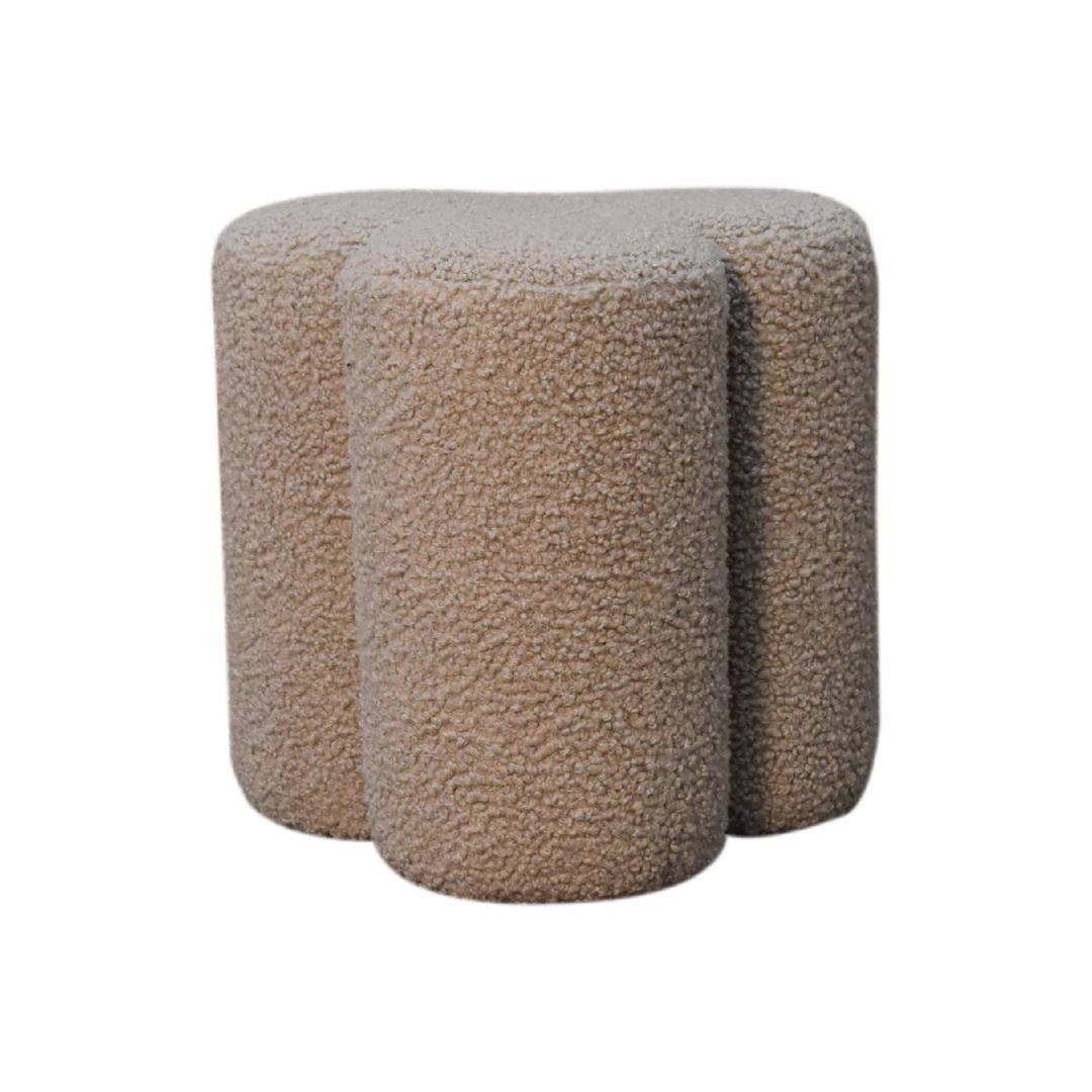 Mud Boucle Clover Footstool