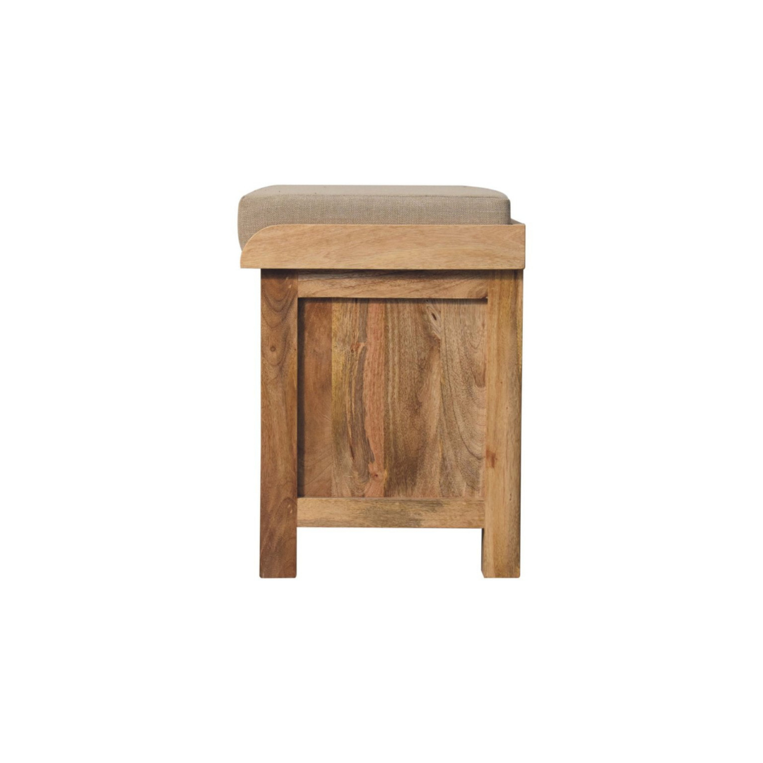 Rattan Basket Linen Bench