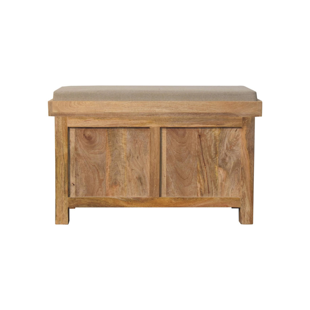 Rattan Basket Linen Bench