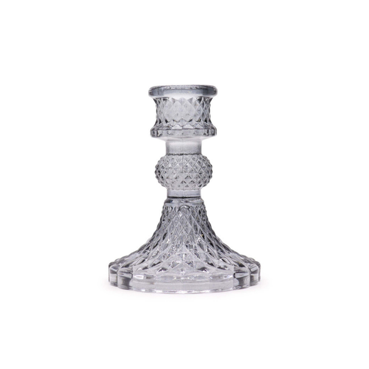 Midnight Grey Vintage Dinner Candle Holders