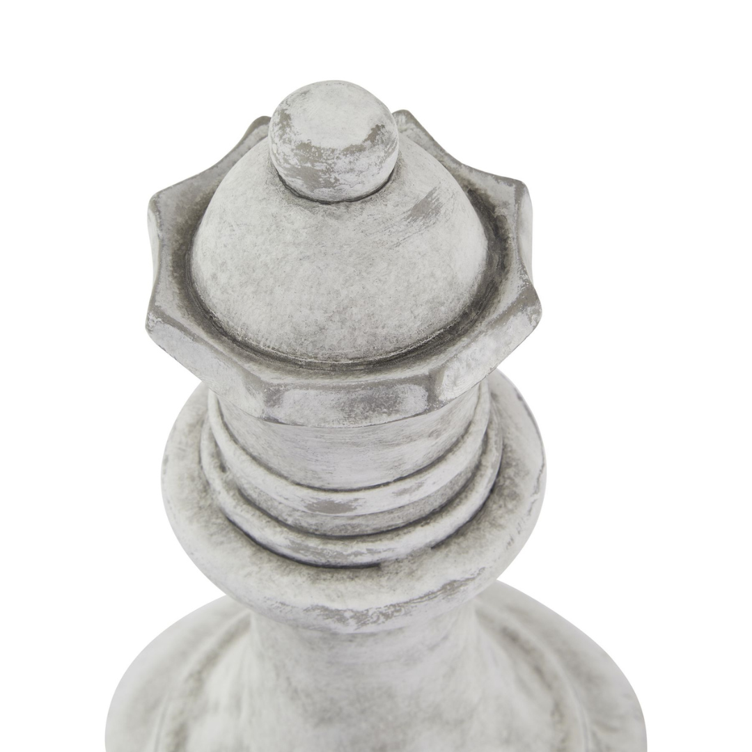 Athena Grey Queen Chess Piece