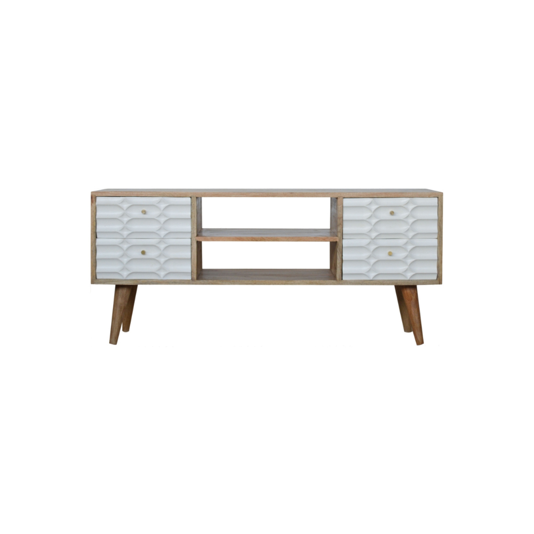 Capsule White Entertainment Unit