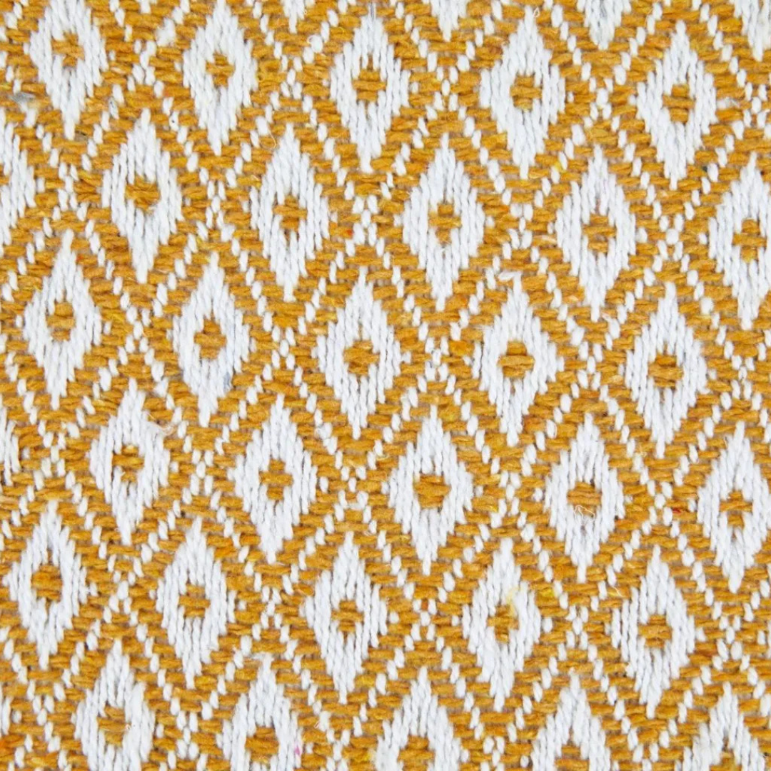 Stockholm Cotton Throw in Ochre