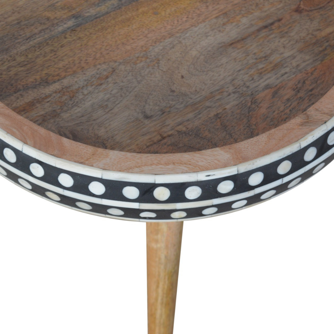 Small Dotted End Table
