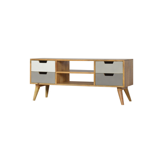 Grey Painted Open TV Unit