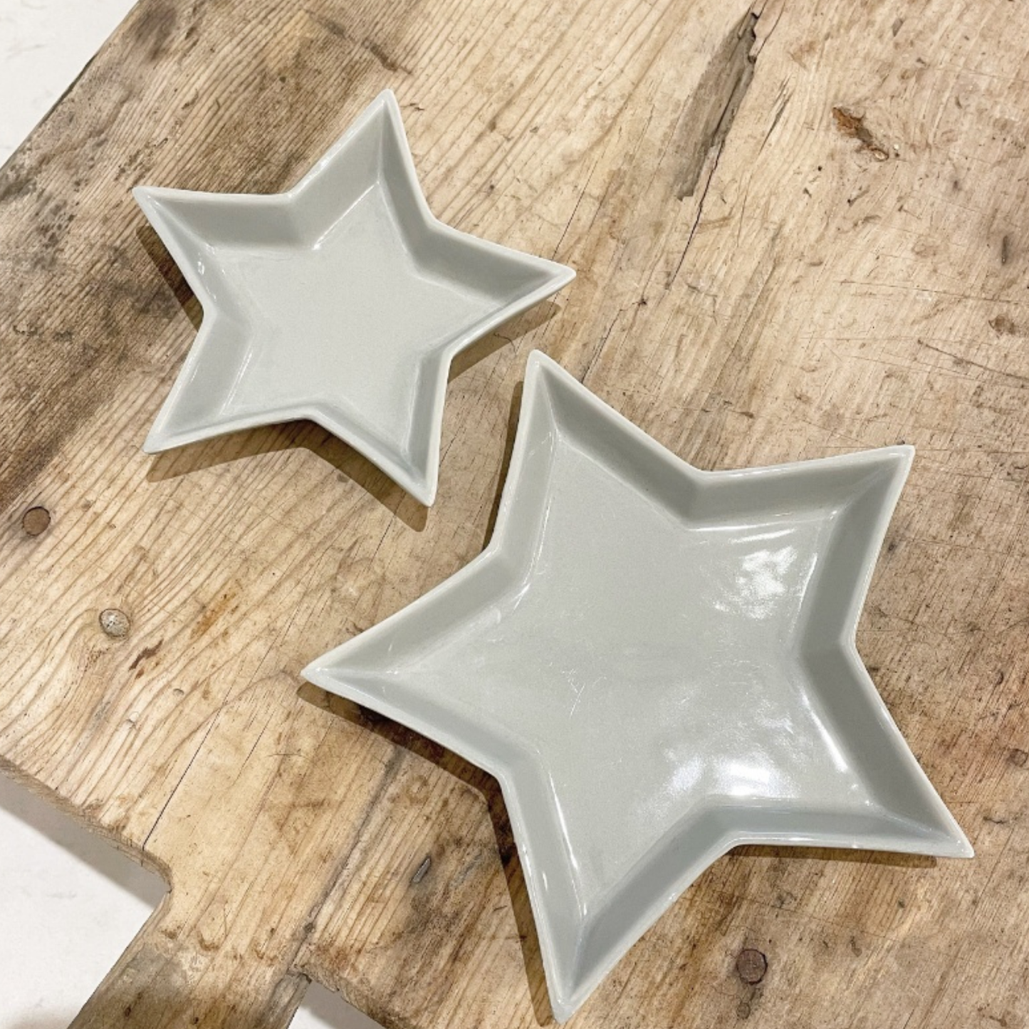 Grey Ceramic Star Trinket Dish