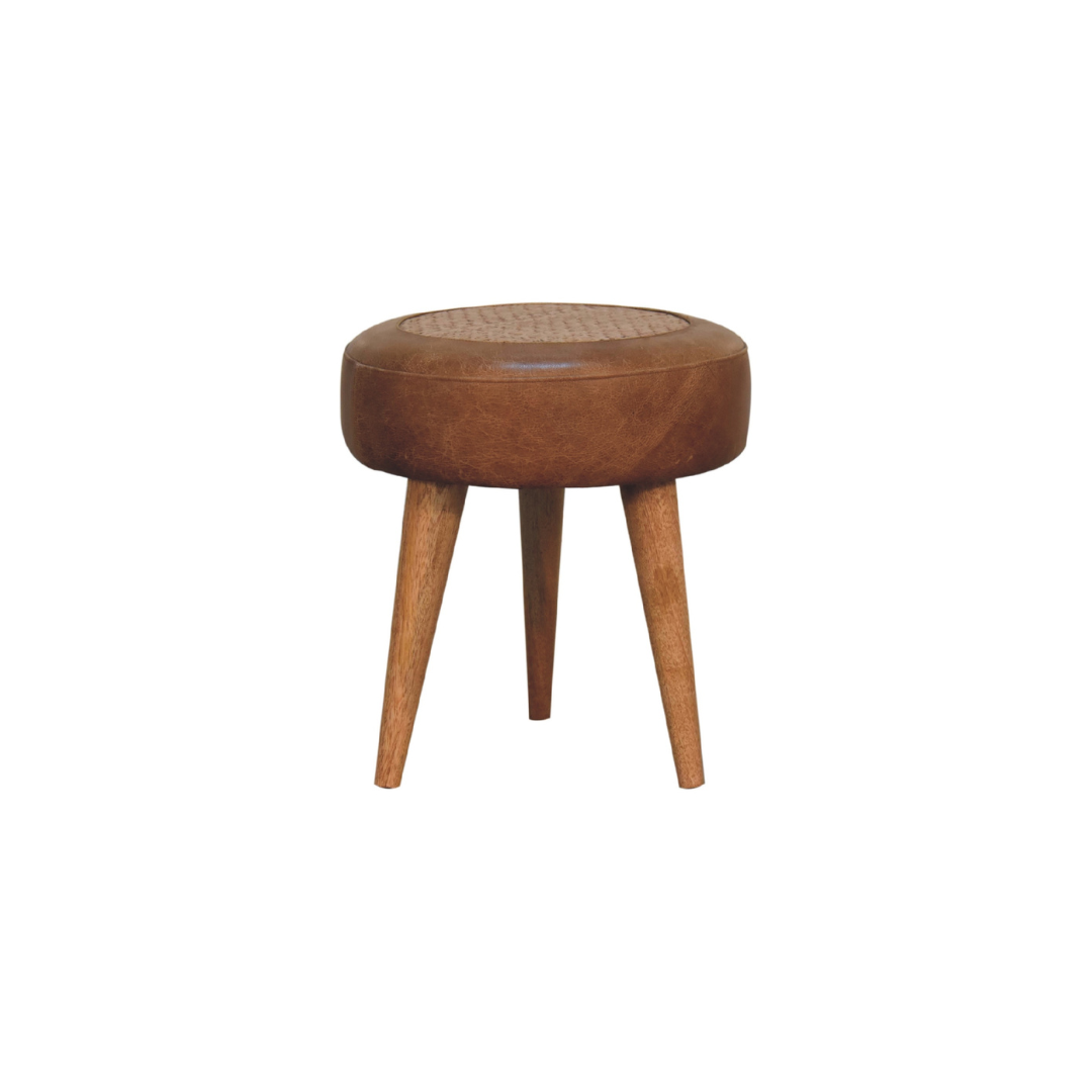 Seagrass Buffalo Footstool