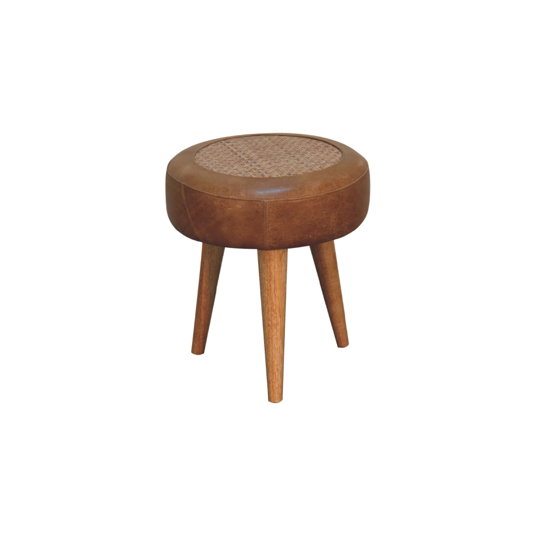Seagrass Buffalo Footstool
