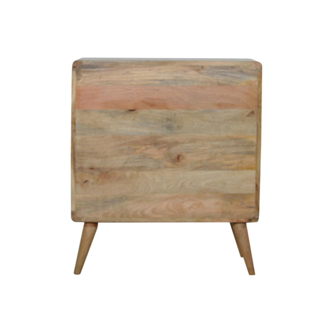 Curved Oak Style Chest