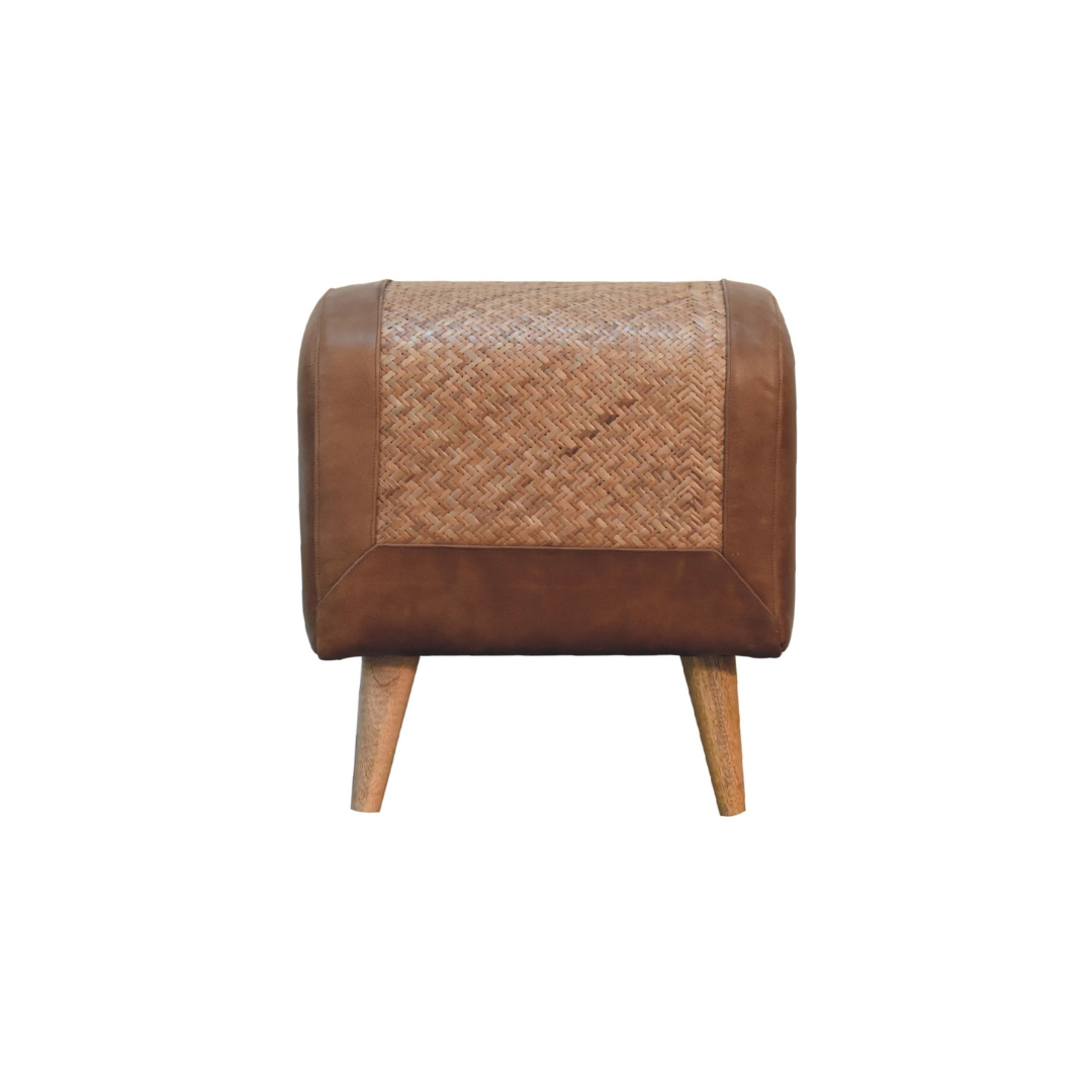 Seagrass Buffalo Square Footstool