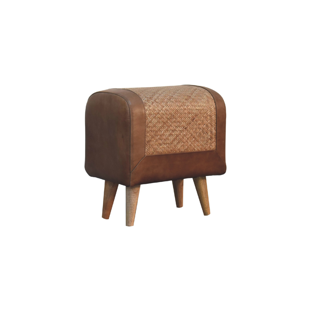Seagrass Buffalo Square Footstool