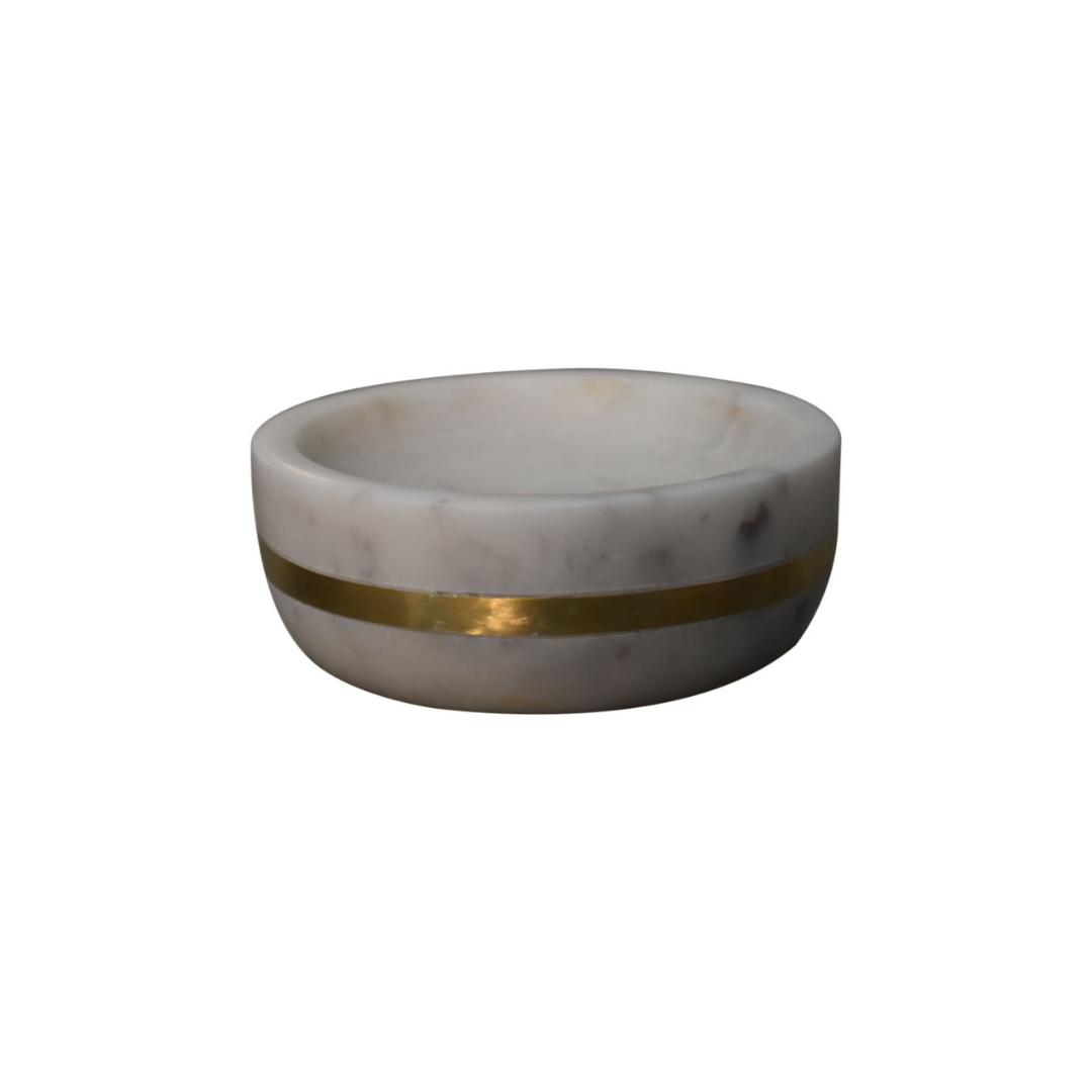 Brass Inlay Bathroom Set of 5