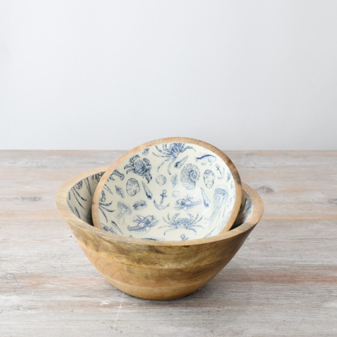 Small Coastal Print Bowl