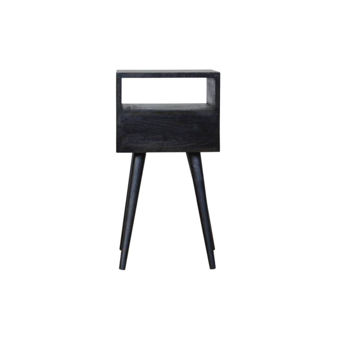 Mini Ash Black Bedside Table