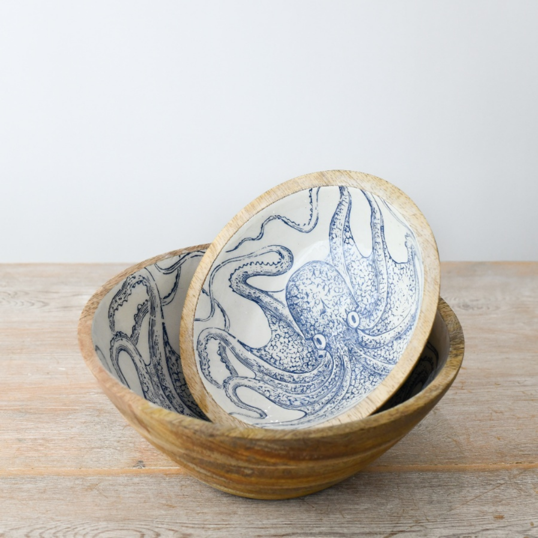 Small Octopus Print Bowl