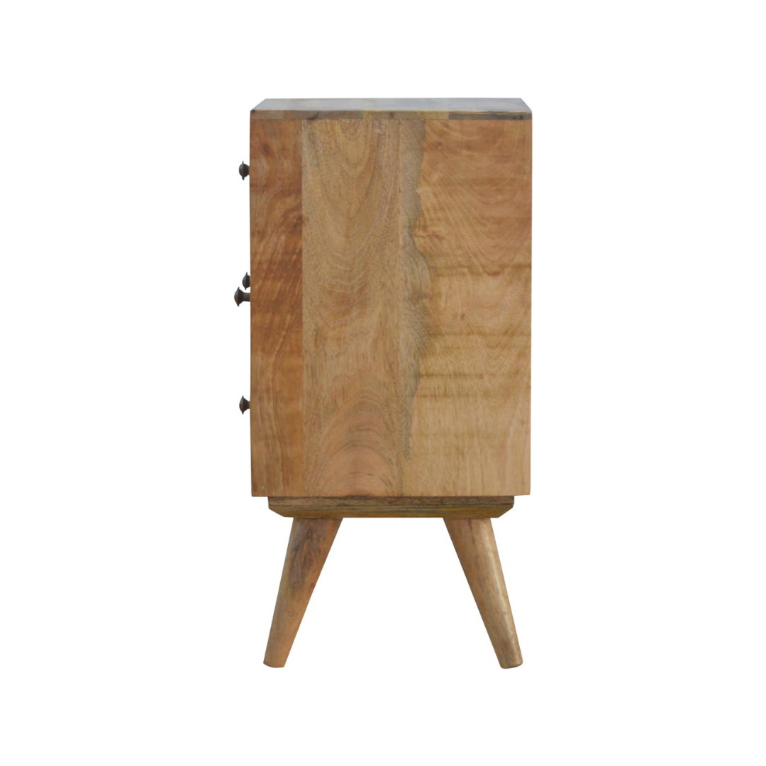 Nordic Style 4 Drawer Multi Bedside Table