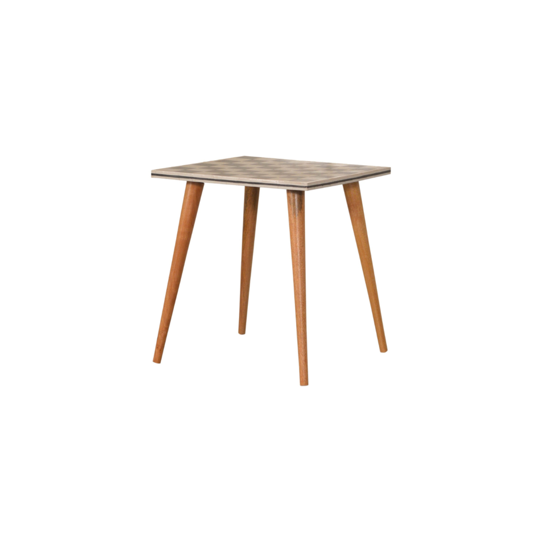 Checkered End Table