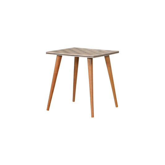 Checkered End Table