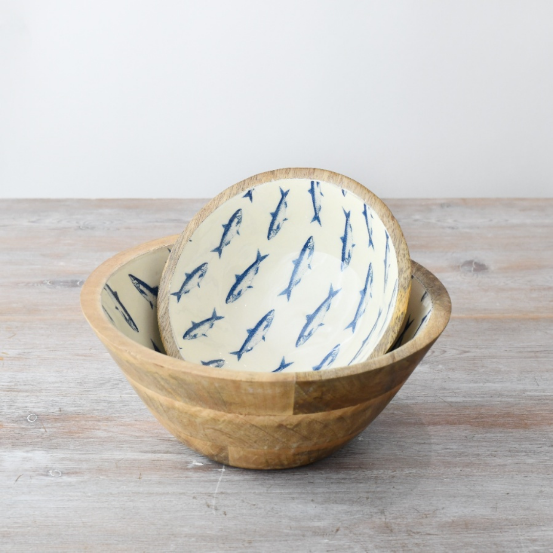 Small Fish Print Bowl