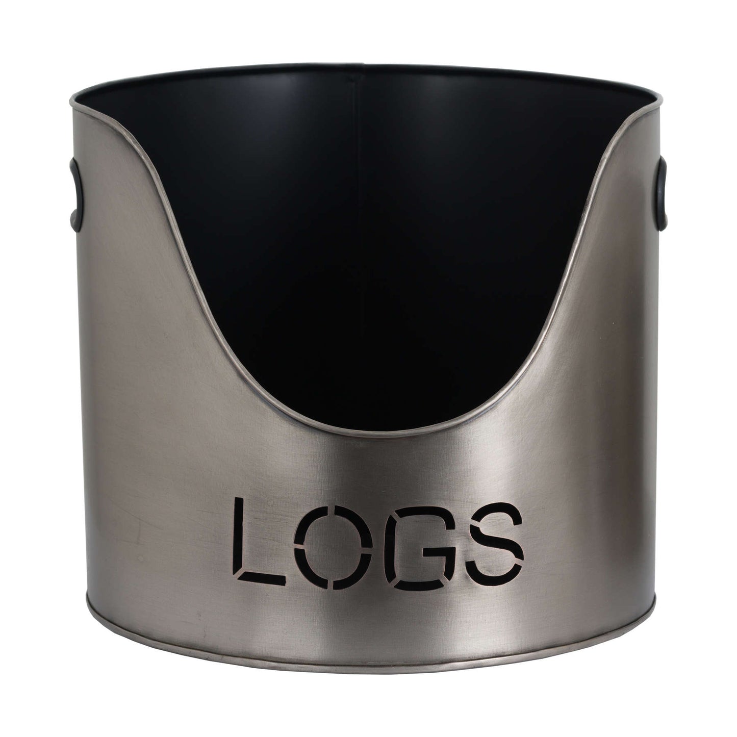 Pewter Logs And Kindling Buckets & Matchstick Holder