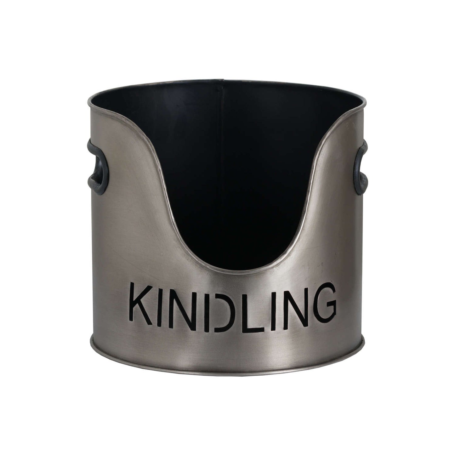 Pewter Logs And Kindling Buckets & Matchstick Holder