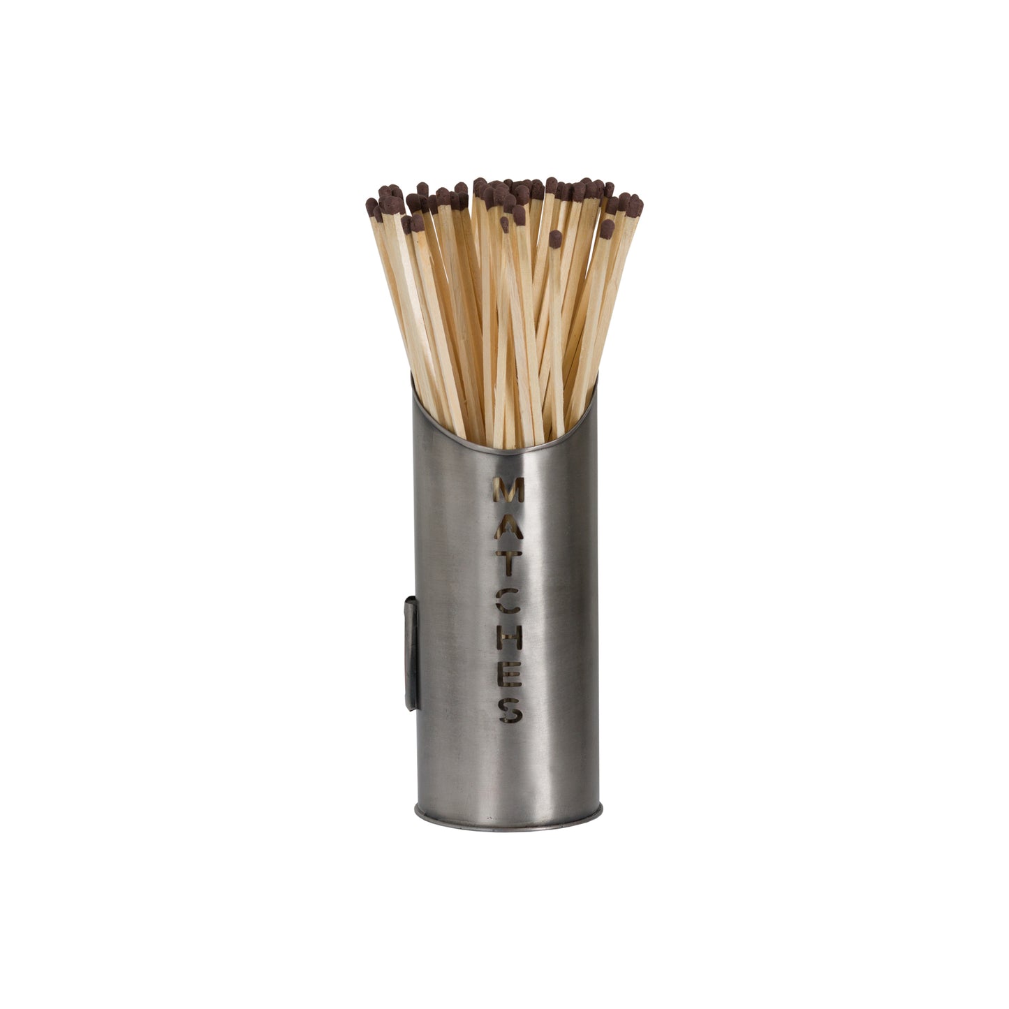 Pewter Logs And Kindling Buckets & Matchstick Holder