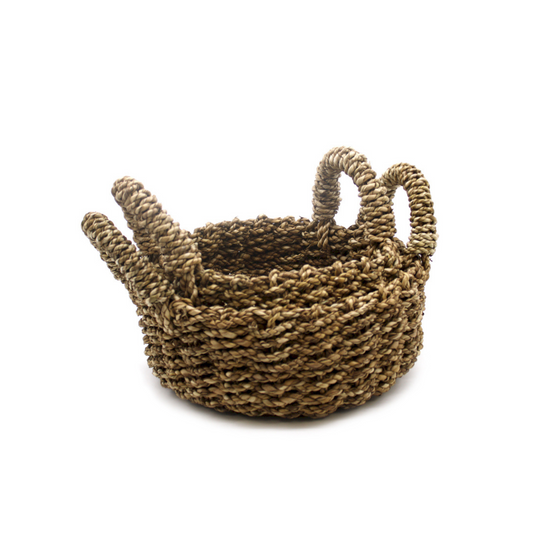 Natural Seagrass Basket - Set of 2