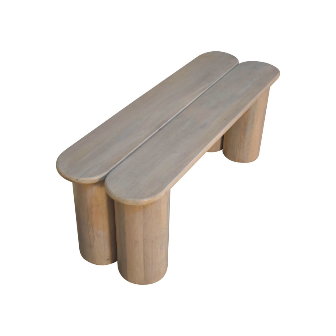 Twin Plank Marble Bench