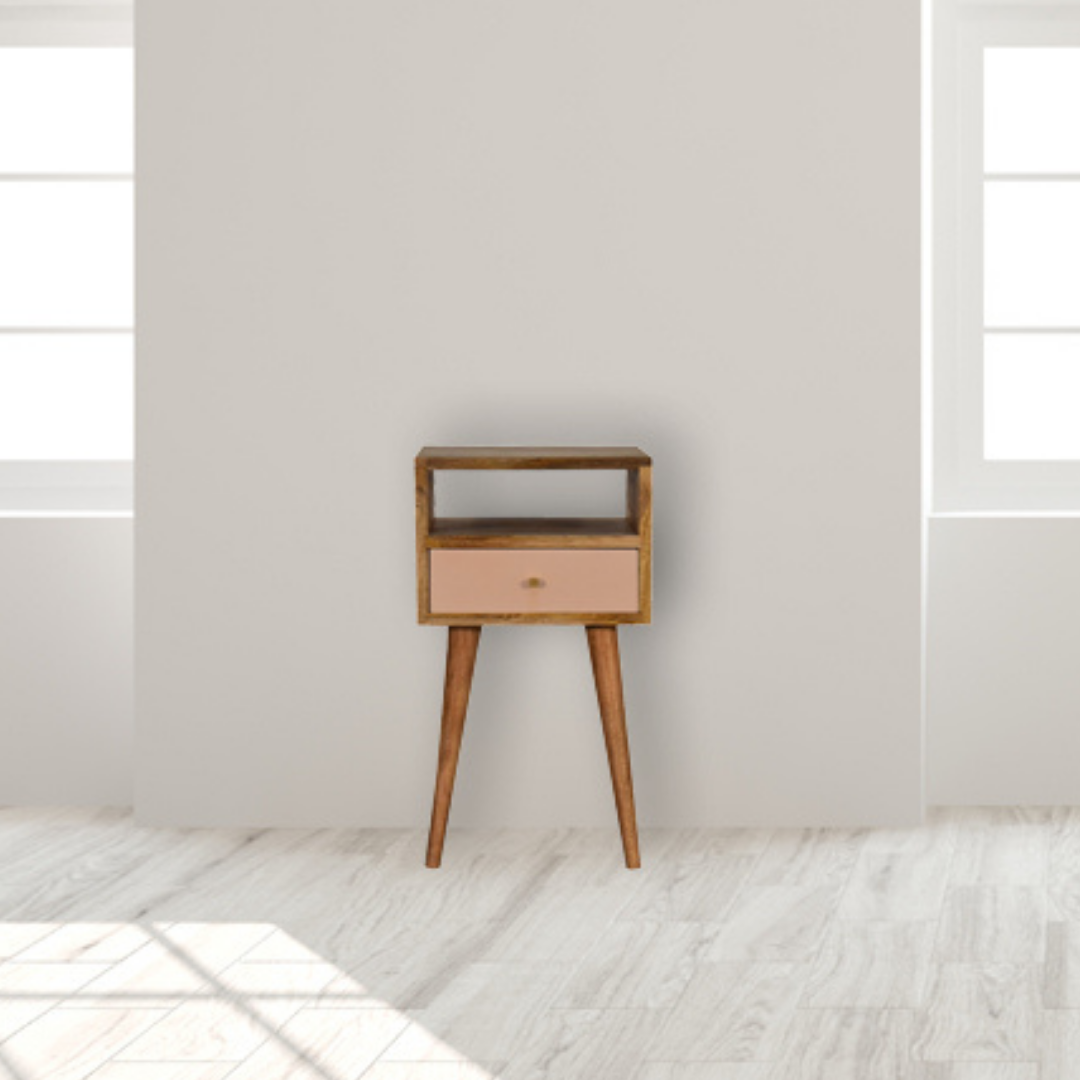 Mini Blush Hand Painted Bedside Table