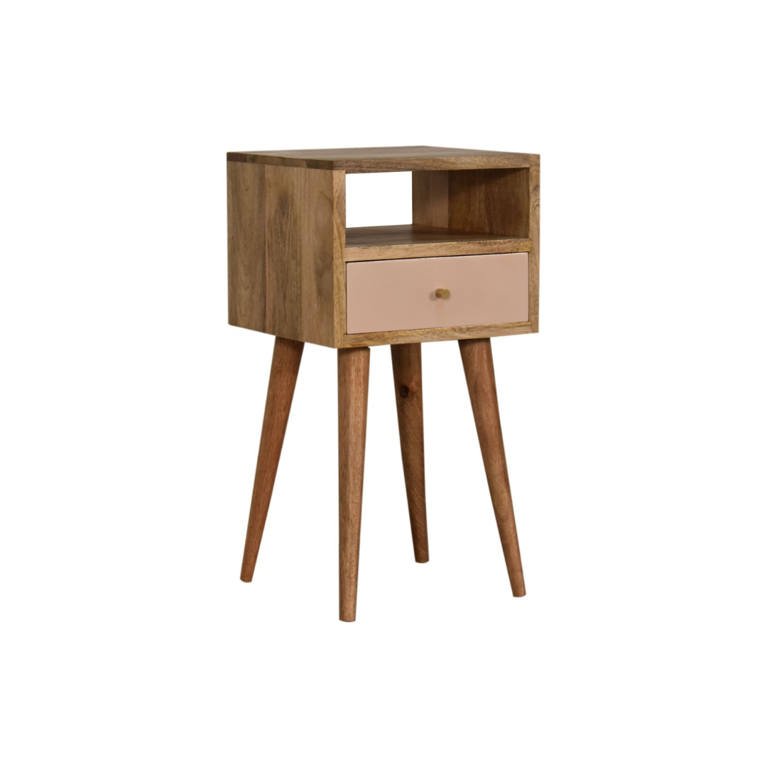 Mini Blush Hand Painted Bedside Table