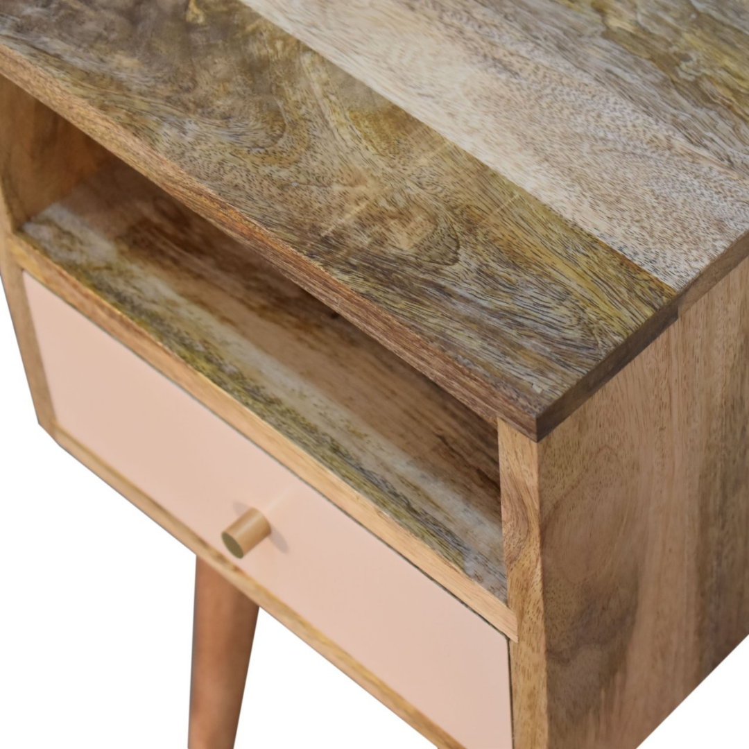 Mini Blush Hand Painted Bedside Table