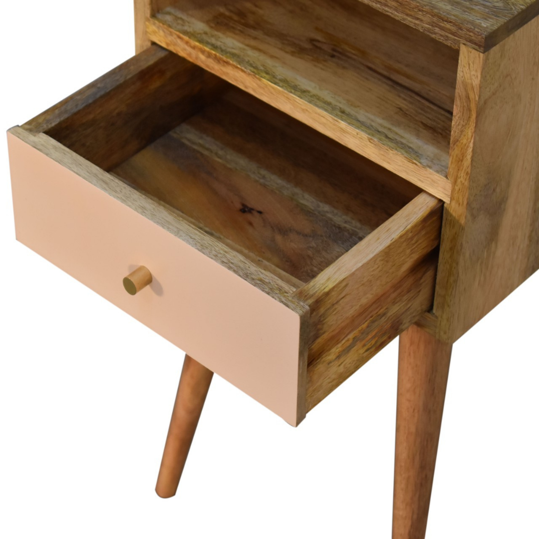 Mini Blush Hand Painted Bedside Table