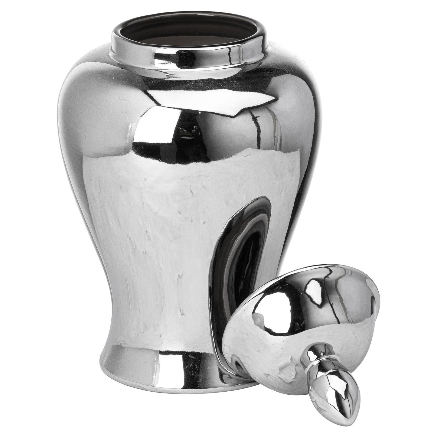 Chrome Large Ginger Jar