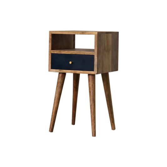 Mini Navy Blue Hand Painted Bedside Table