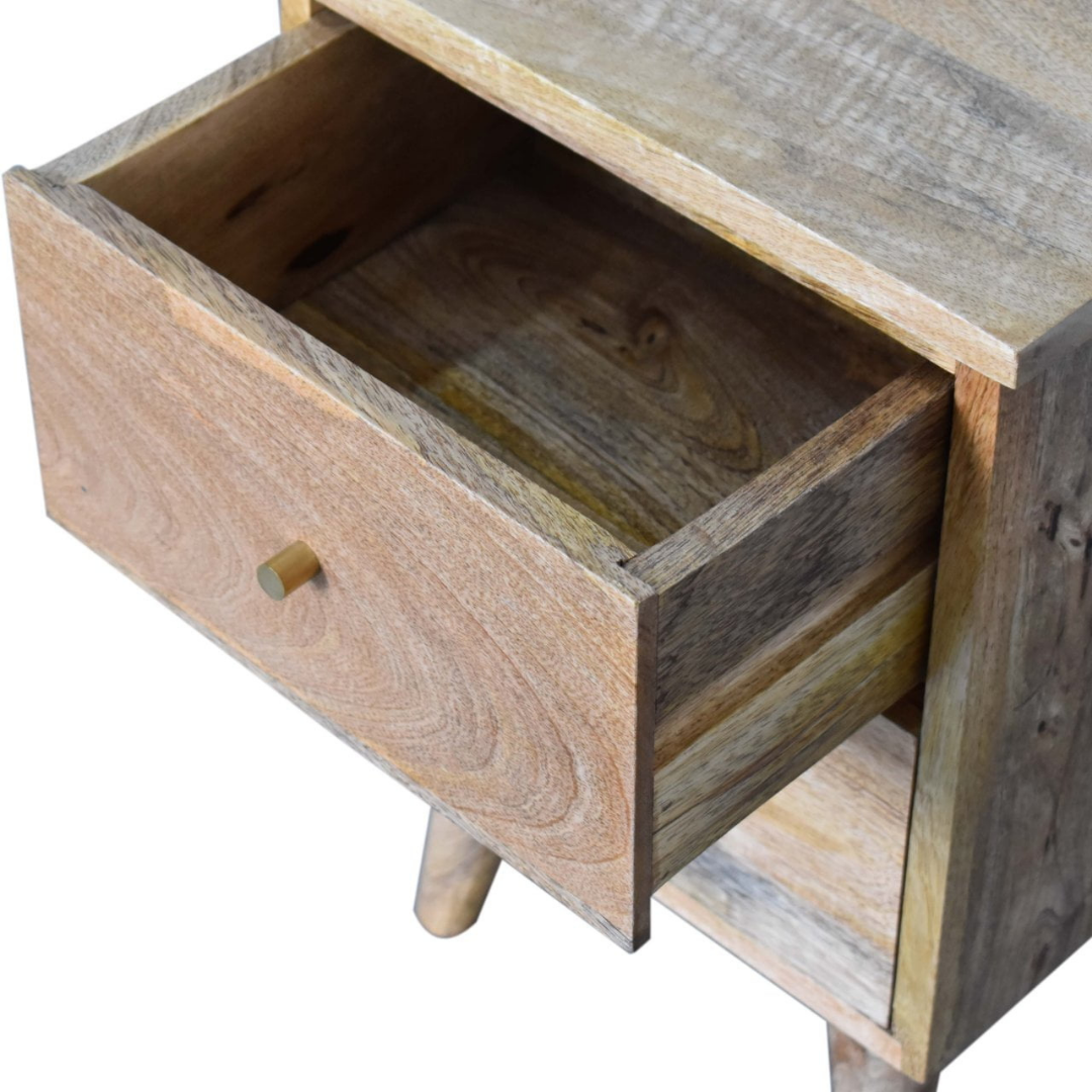 Oak Style Bedside Table