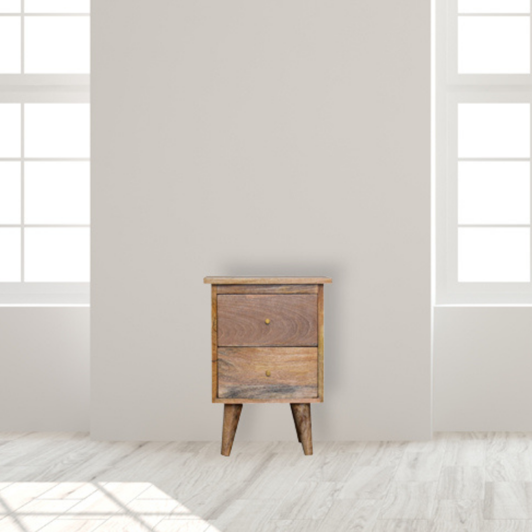 Oak Style Bedside Table