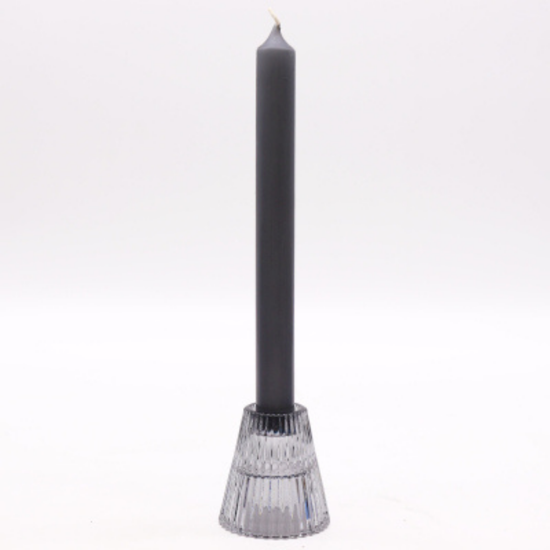 Midnight Grey Flip Dinner Candle/Tealight Holder